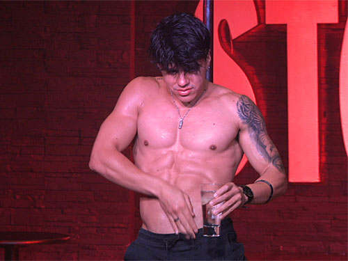 Video of sexy male stripper