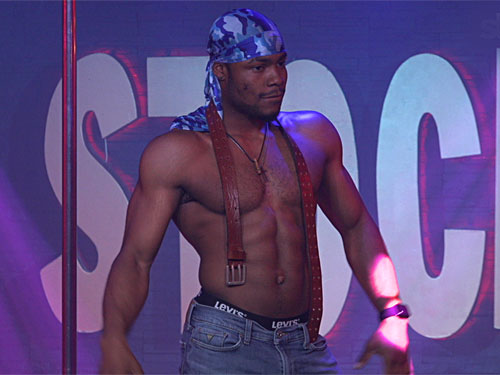 Video of sexy male stripper