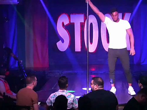 Video of sexy male stripper