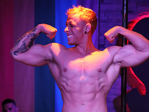 Video of sexy male stripper