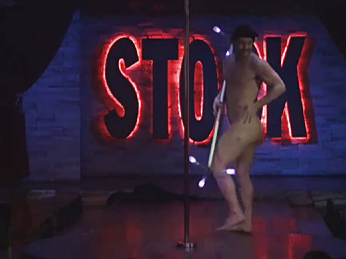 Video of sexy male stripper