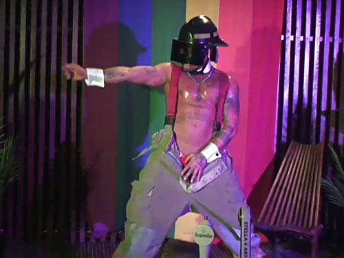 Video of sexy male stripper