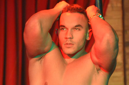 Video of sexy male stripper