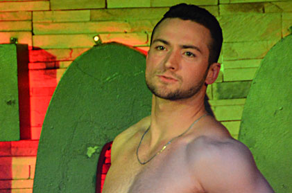 Video of sexy male stripper