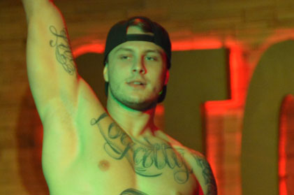 Video of sexy male stripper