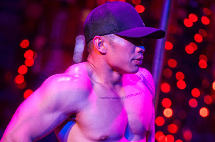 Video of sexy male stripper