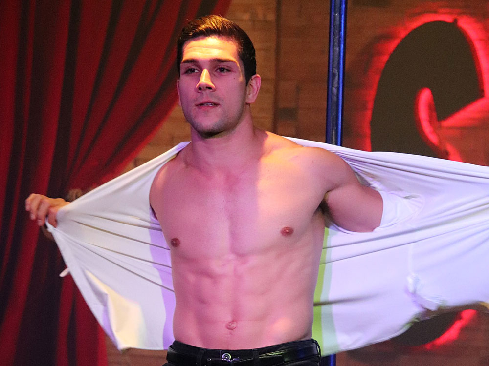 Video of sexy male stripper