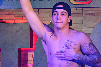 Video of sexy male stripper