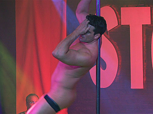 Video of sexy male stripper