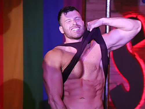 Video of sexy male stripper
