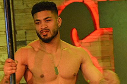 Video of sexy male stripper